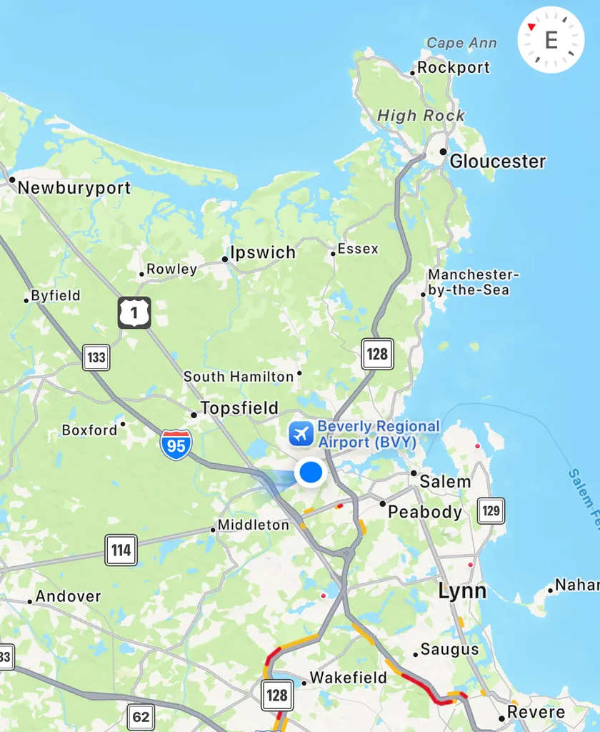 Coastal Chimney Sweeps service area map – North Shore Massachusetts
